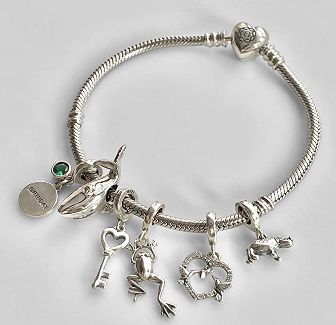 Jumping Frog Sterling Silver Dangle Pendant Bead Charm - Bolenvi Pandora Disney Chamilia Cartier Tiffany Charm Bead Bracelet Jewelry 