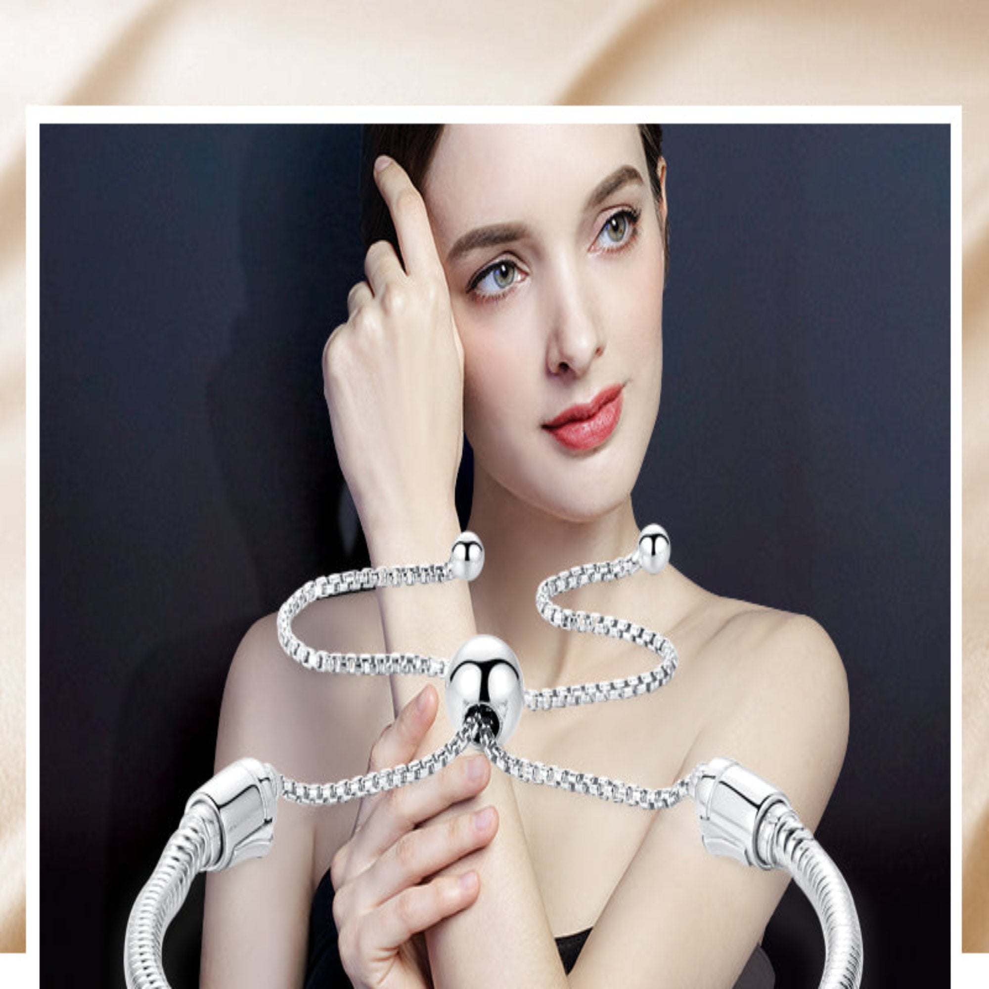 Opera Mask Charm Bead For Snake Chain Bracelet - Fits Pandora, Chamilia & More