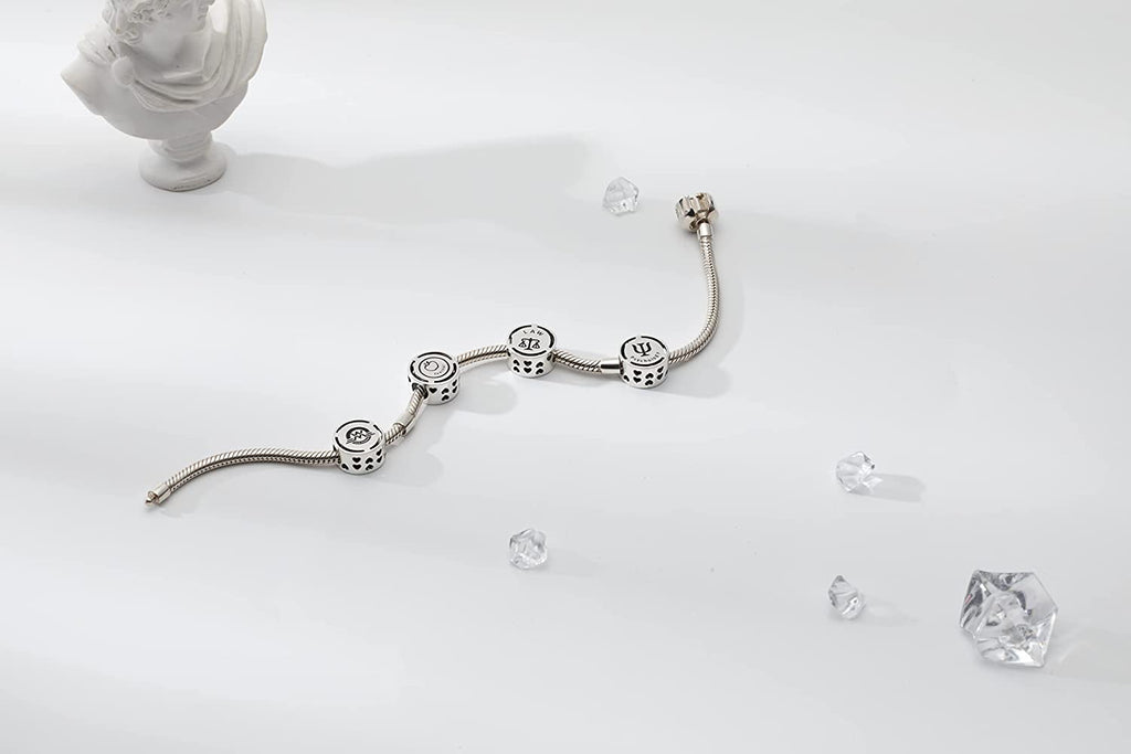 Medicine Caduceus Sterling Silver Bead Charm - Bolenvi Pandora Disney Chamilia Jewelry 